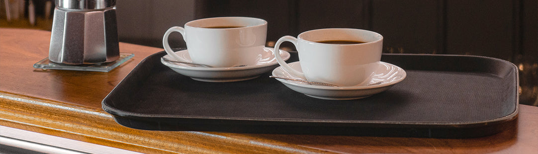 Metal Rectangular Serving Tray 35cm Large Decorative Platter for Tea Coffee  Food