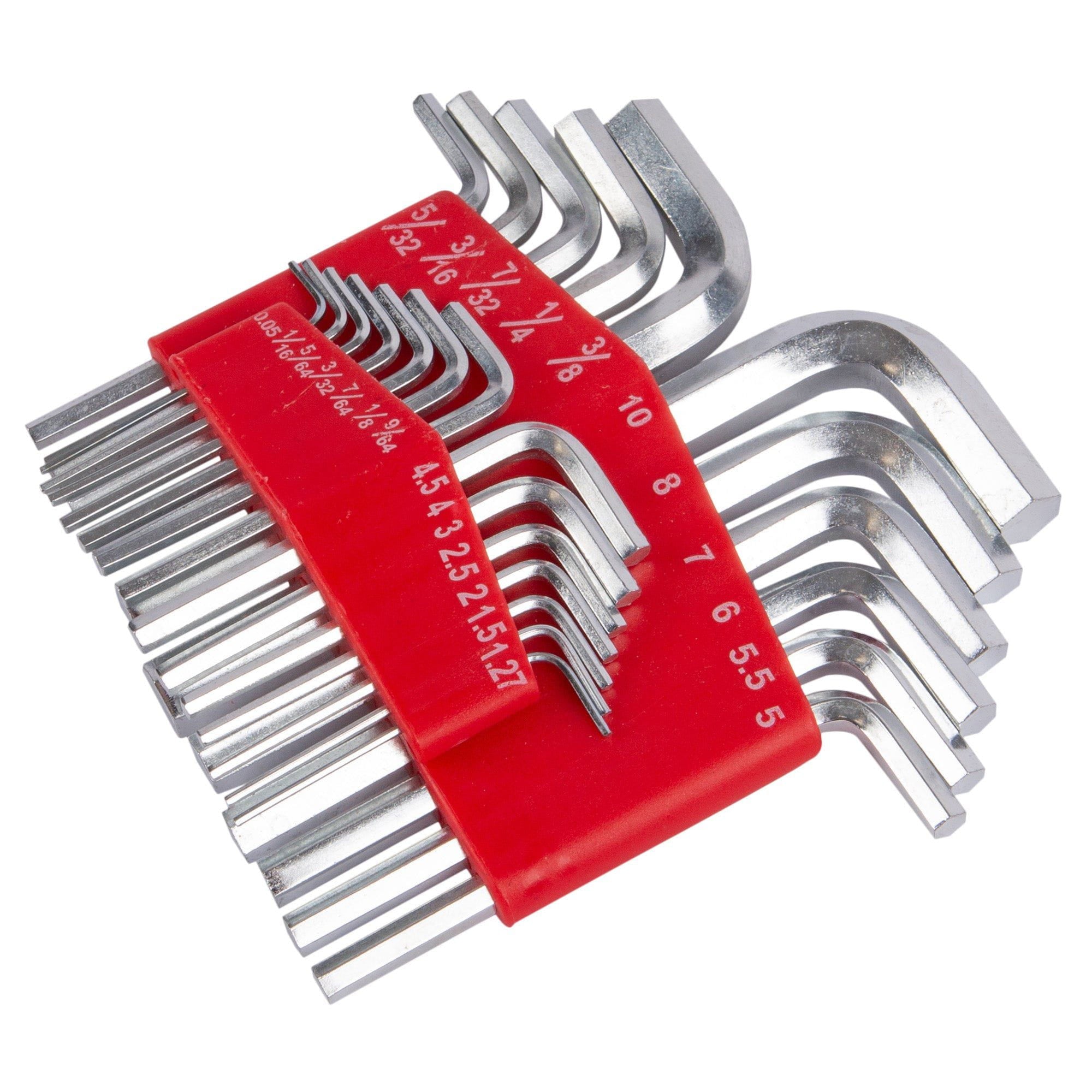 25pc Carbon Steel Hex Key Set - By Blackspur | Rinkit.com