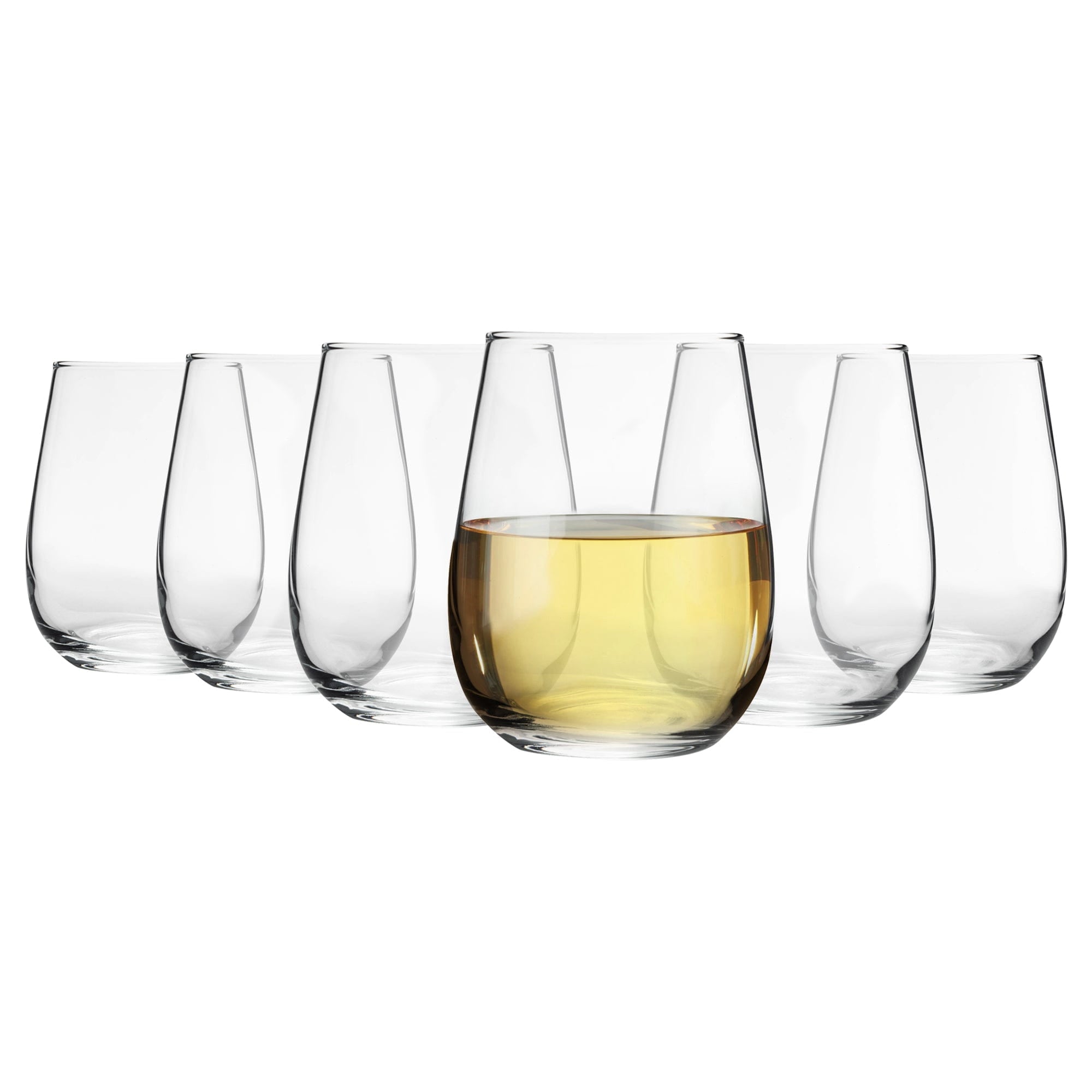 Gaia Stemless Wine Glasses 12-Piece Set