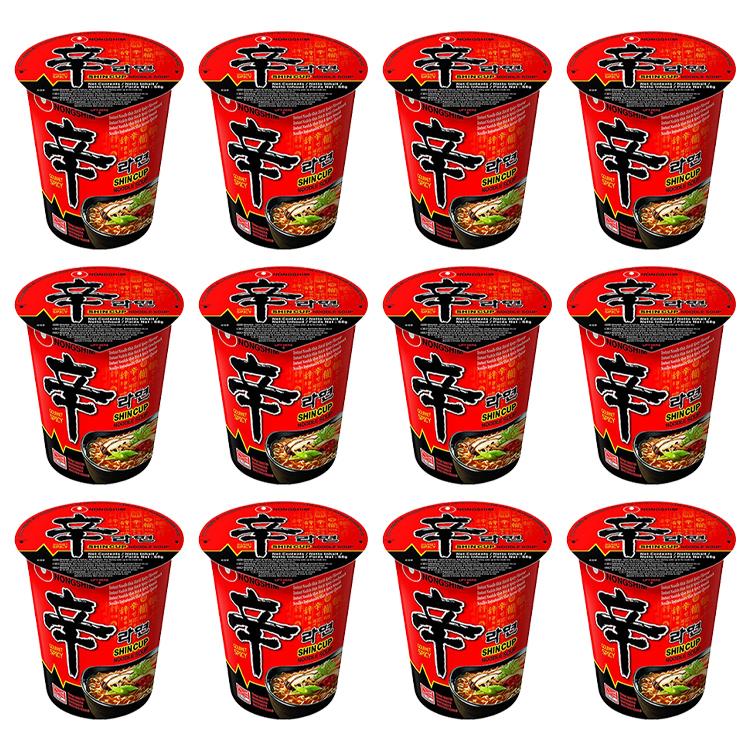 Nongshim Shin Ramyun Korean Cup Noodles 68g (Pack of 3)