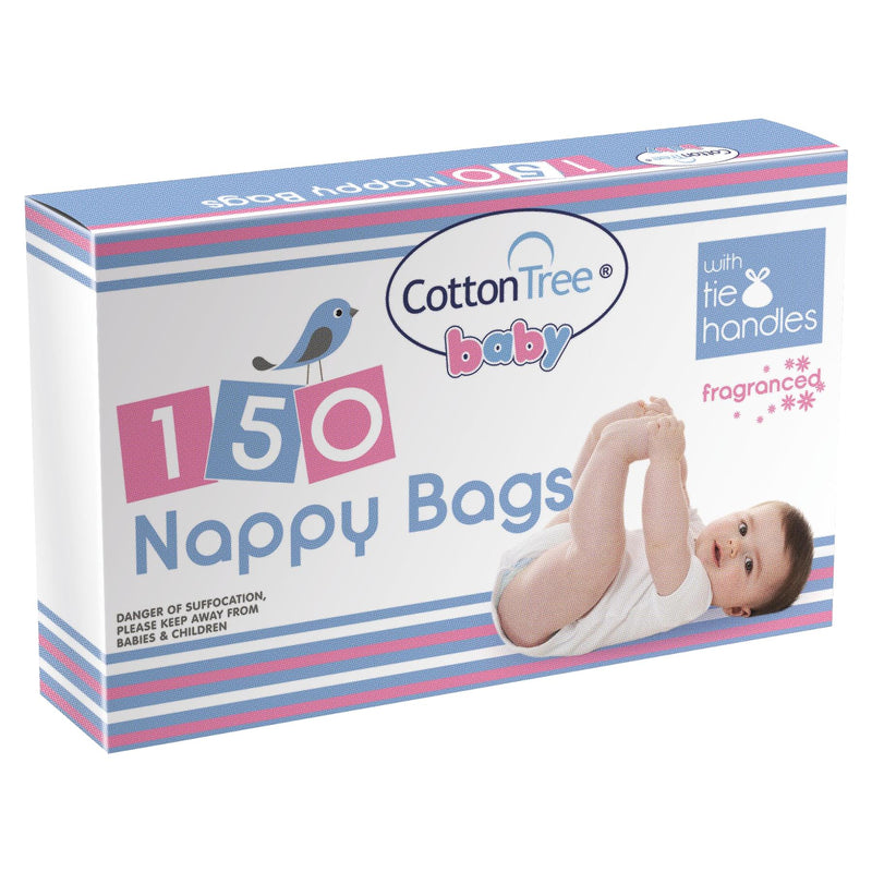 Nappy Bags - Pack of 150 - By Cotton Tree