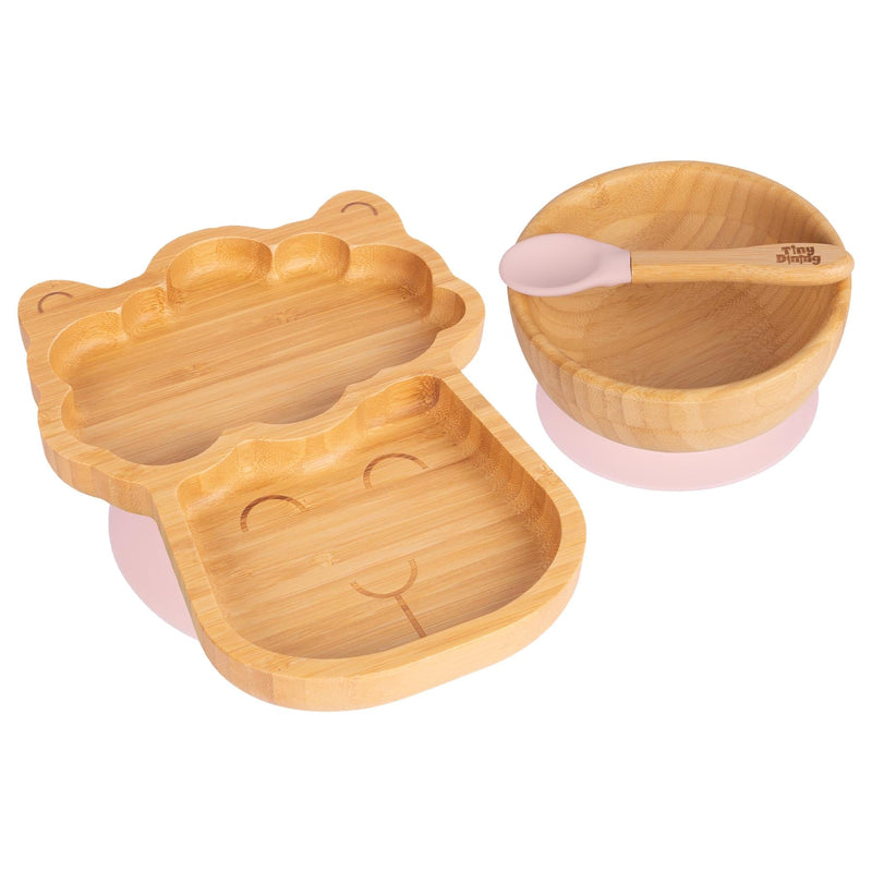 Lenny The Llama Bamboo Suction Dinner Set