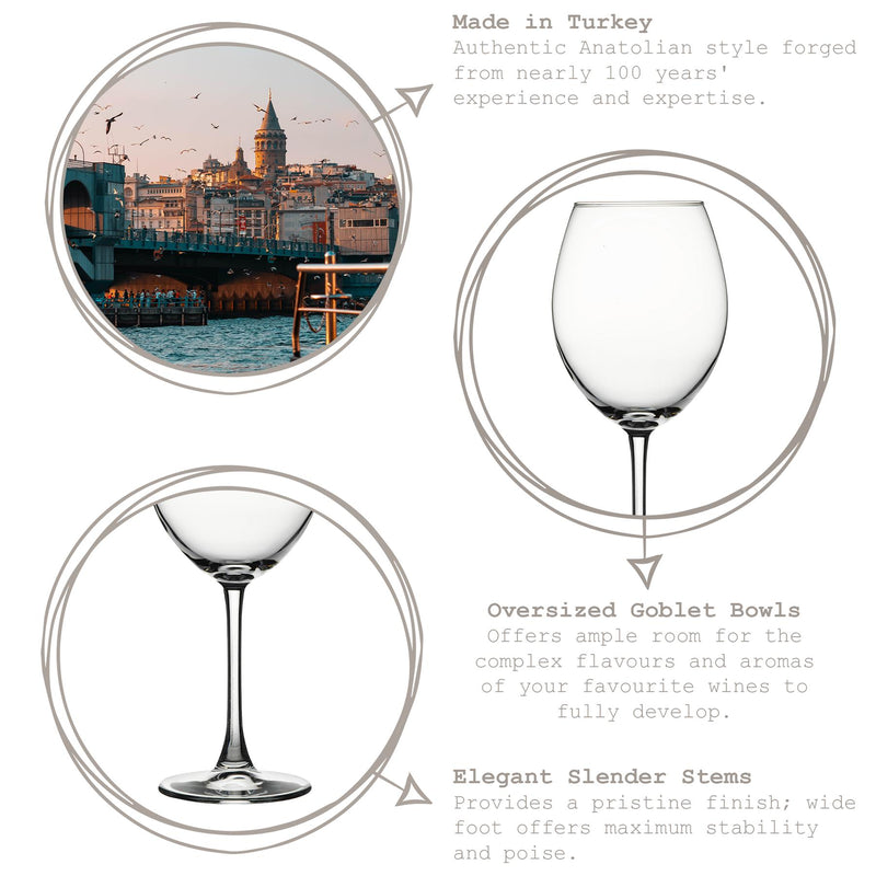 440ml Enoteca Wine Glasses - By Pasabahce