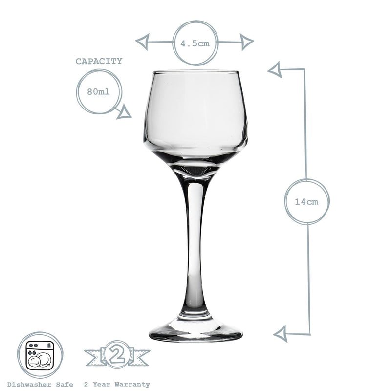 80ml Tallo Sherry Glasses - By Argon Tableware