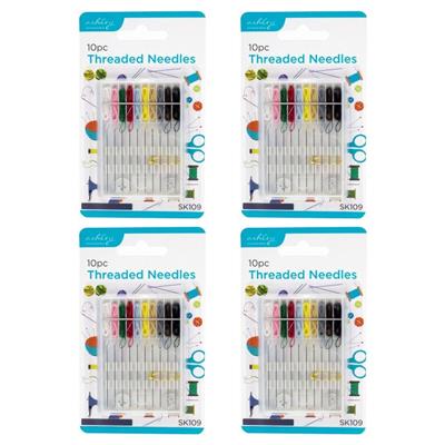 Threaded Sewing Needles - Multicoloured - By Ashley