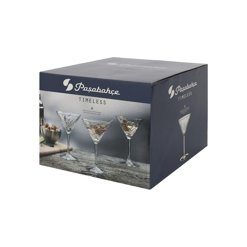 230ml Timeless Martini Glasses - By Pasabahce