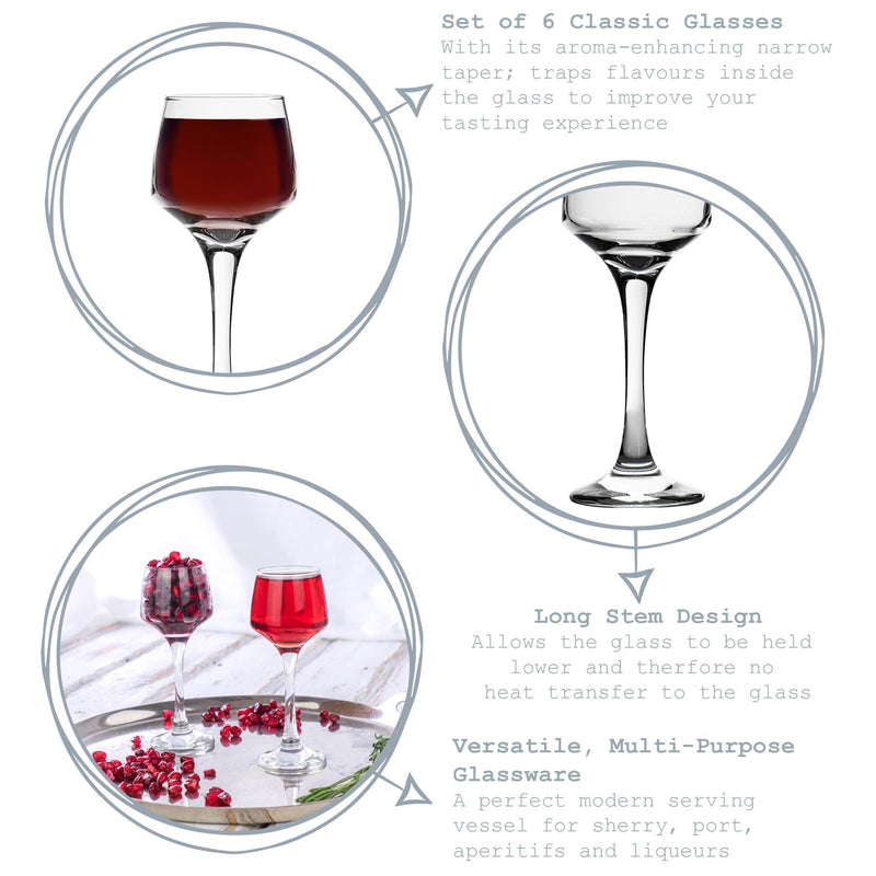 80ml Tallo Sherry Glasses - By Argon Tableware