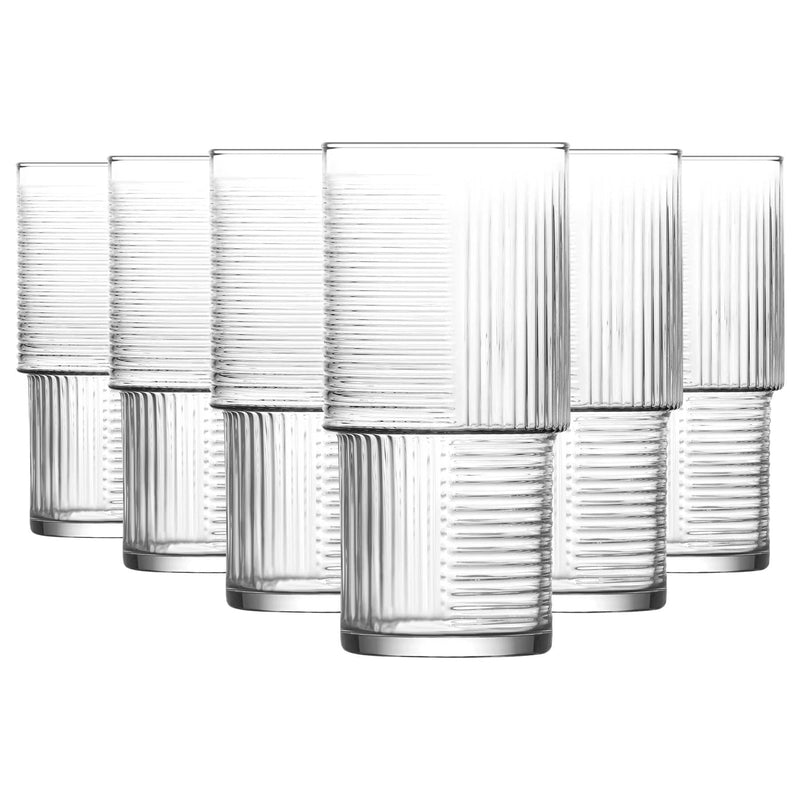 400ml Helen Stacking Highball Glasses - By Lav