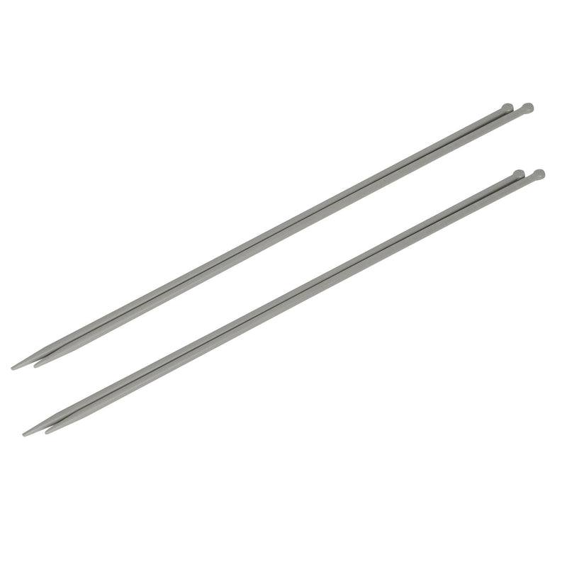 Knitting Needles - 4.5/5mm x 35cm - Grey - Pack of 4 - By Ashley