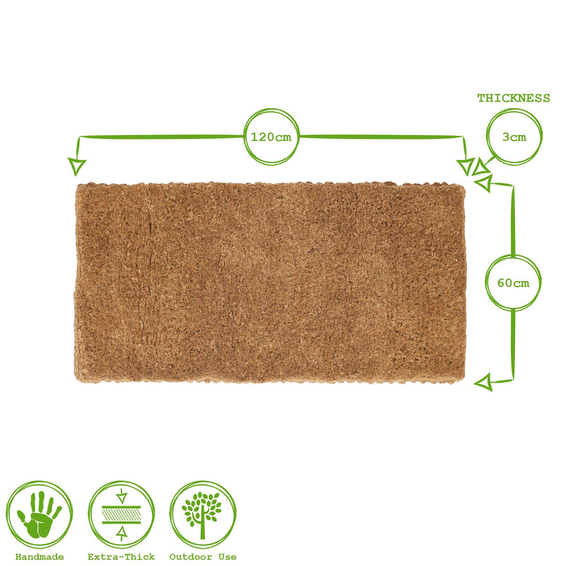 Premium Handmade Coir Door Mat - By Nicola Spring