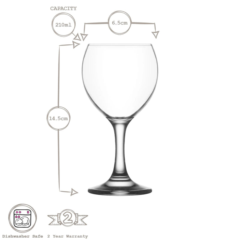 210ml Misket White Wine Glasses - By Lav