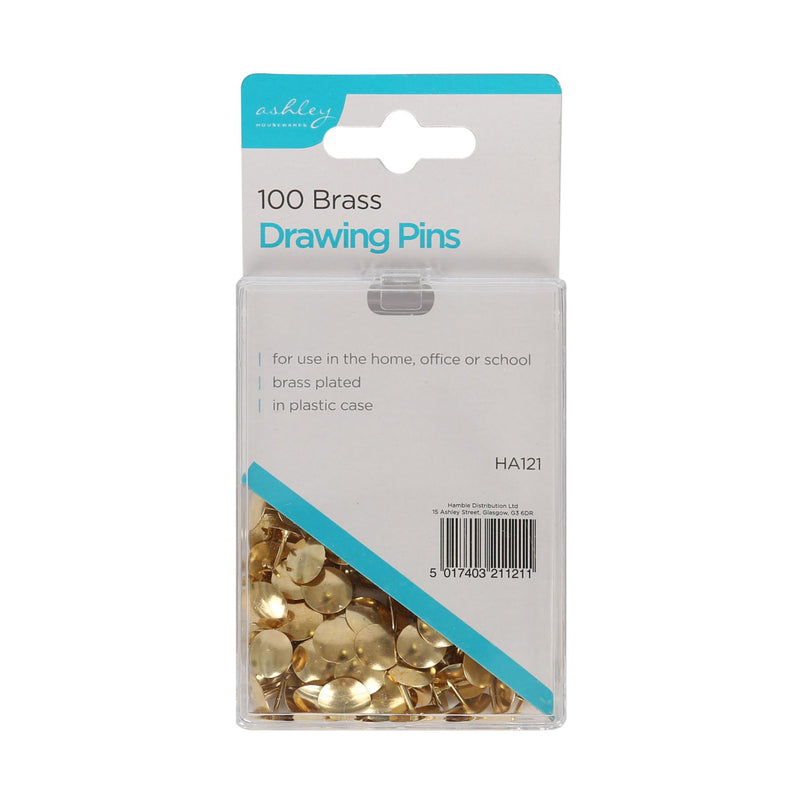 Drawing Pins - Brass - By Ashley