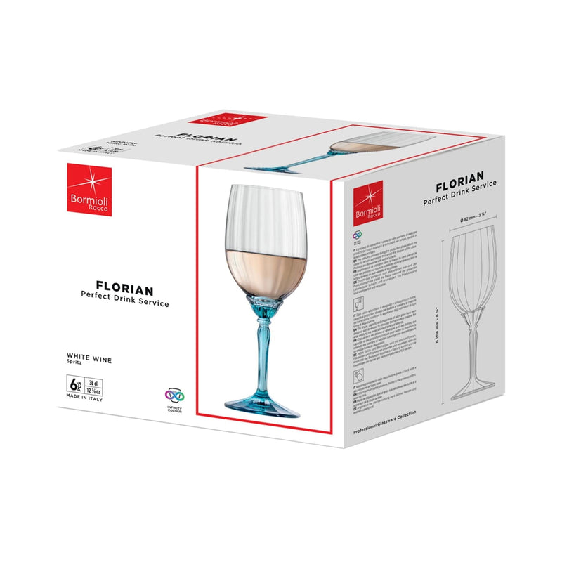 380ml Florian White Wine Glasses - By Bormioli Rocco