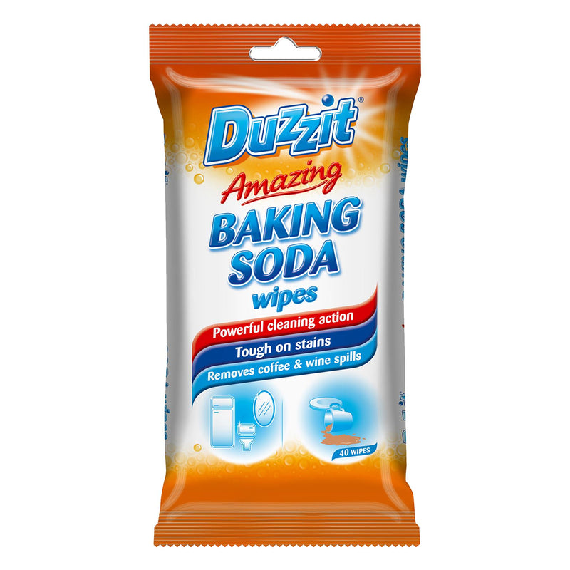 Amazing Baking Soda Wipes - Pack of 40 - By Duzzit