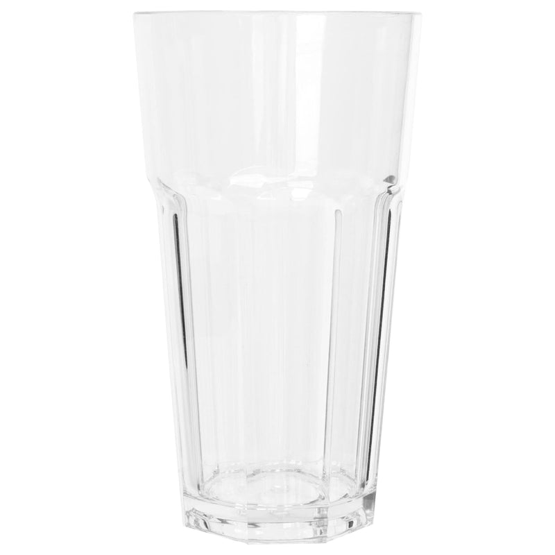 665ml Reusable Plastic Highball Glasses - Pack of 12 - By Argon Tableware