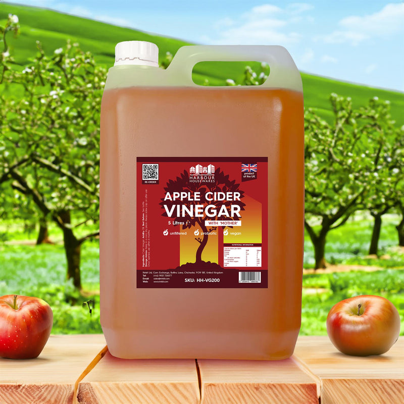 Apple Cider Vinegar with The Mother - 5L - By Harbour Housewares