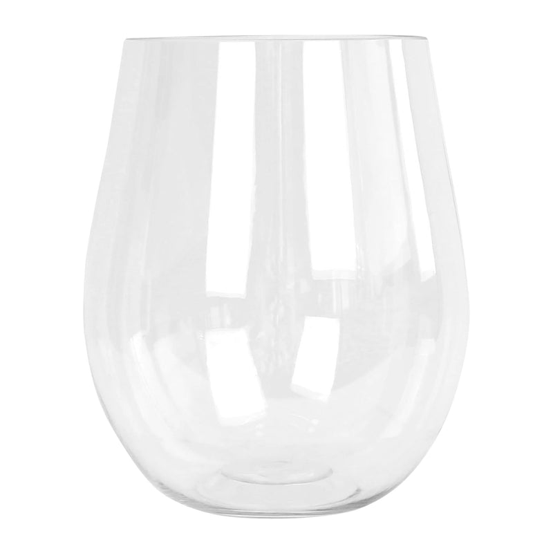 600ml Reusable Plastic Stemless Wine Glasses - Pack of 12 - By Argon Tableware