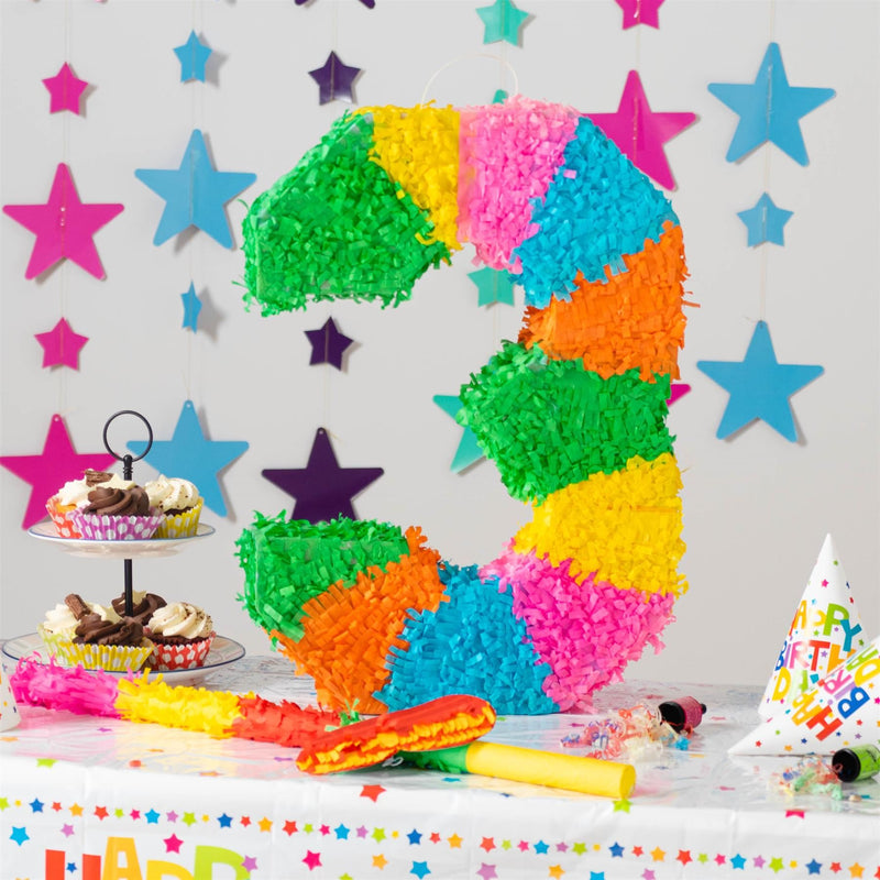 Number 3 Pinata Party Set - By Fax Potato