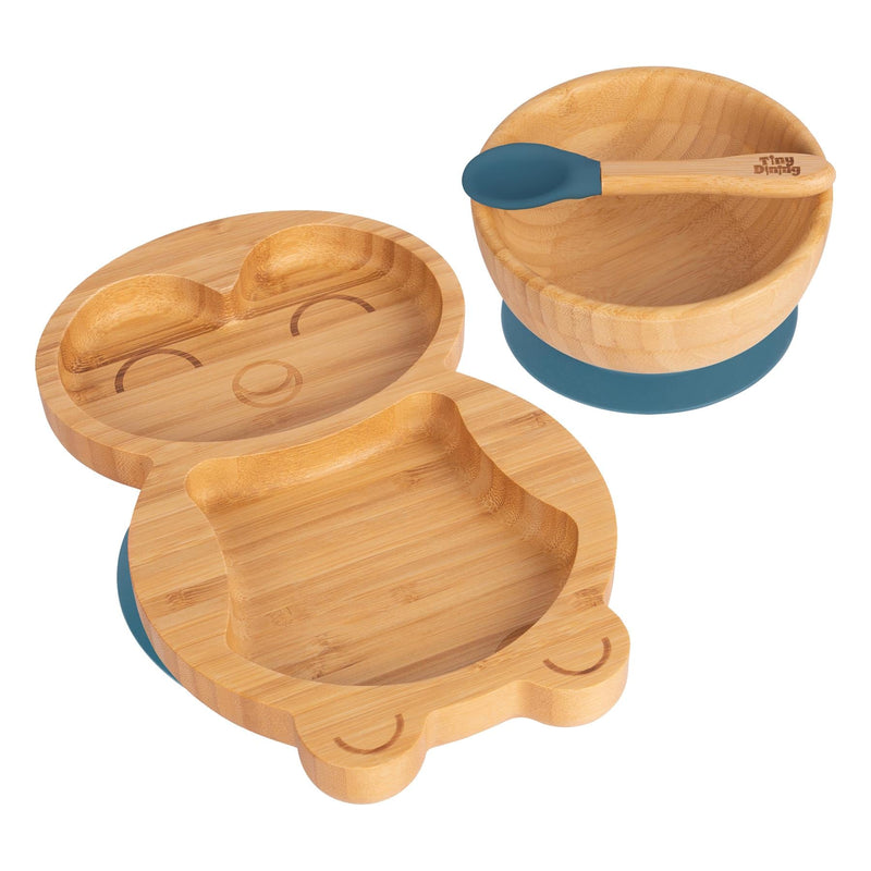 Pickles The Penguin Bamboo Suction Dinner Set