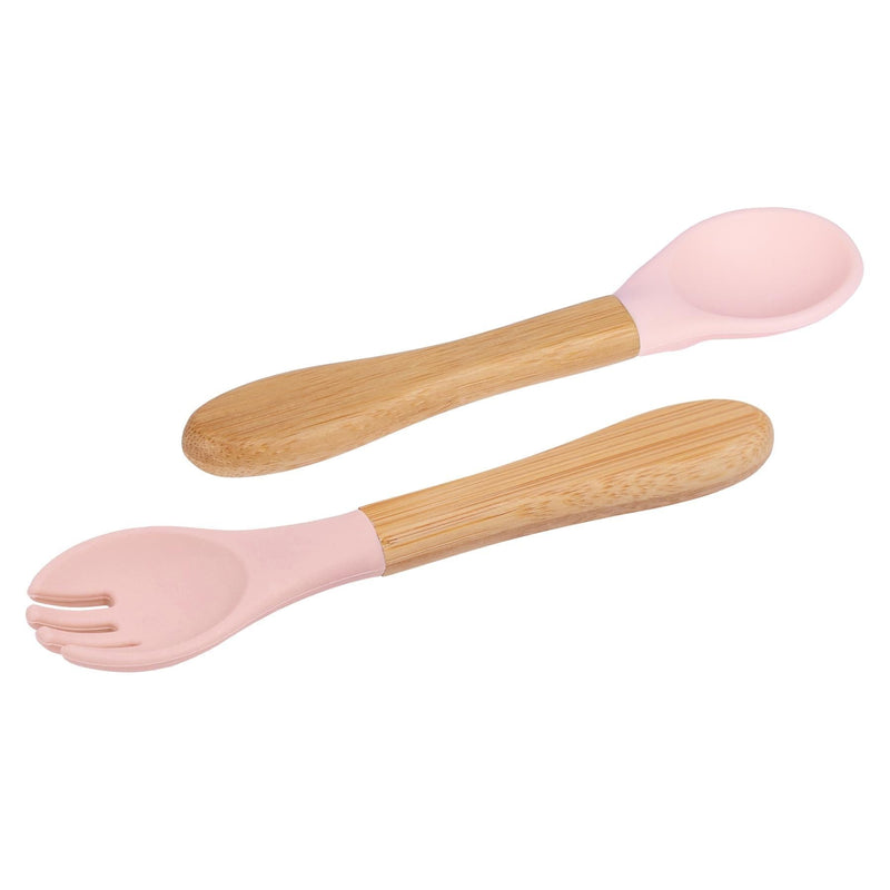 2pc Bamboo Baby Weaning Fork & Spoon Set - By Tiny Dining