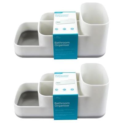 Plastic Toothbrush Holder - White - By Ashley