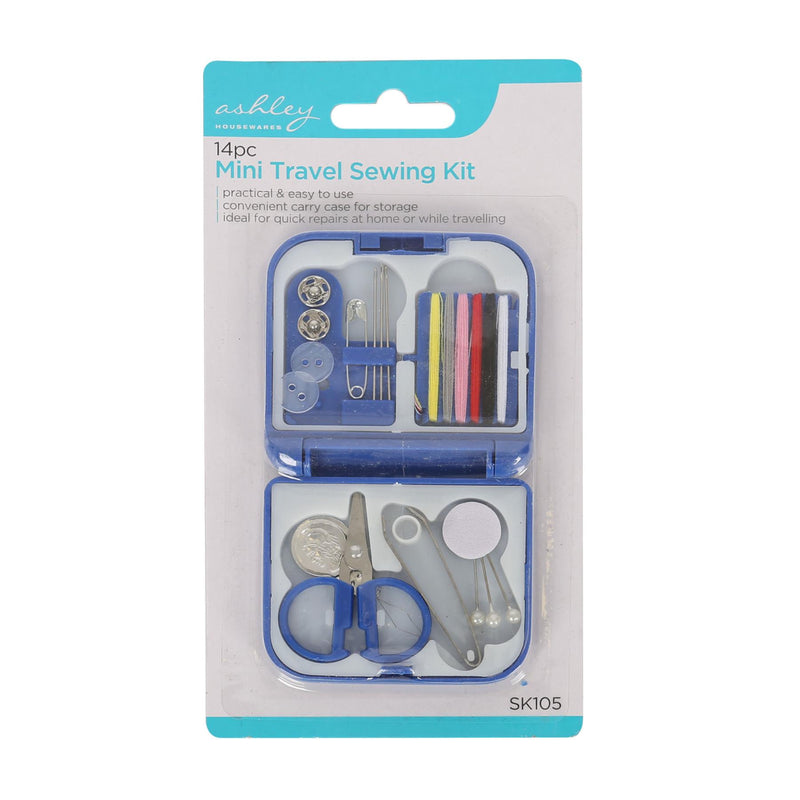 14pc Travel Sewing Kit - Blue - By Ashley