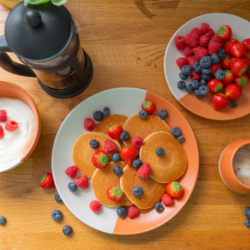 12pc Colour Block Stoneware Dinner Set - By Nicola Spring