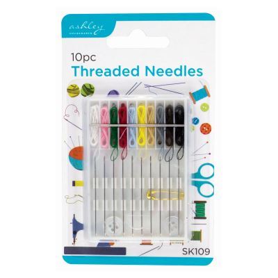 Threaded Sewing Needles - Multicoloured - By Ashley