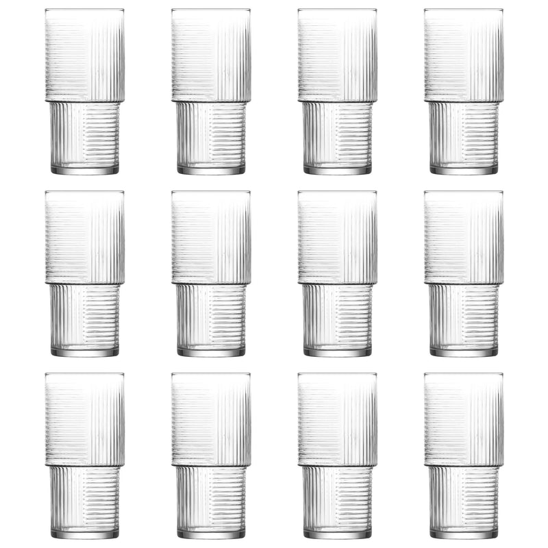 400ml Helen Stacking Highball Glasses - Pack of 12 - By LAV