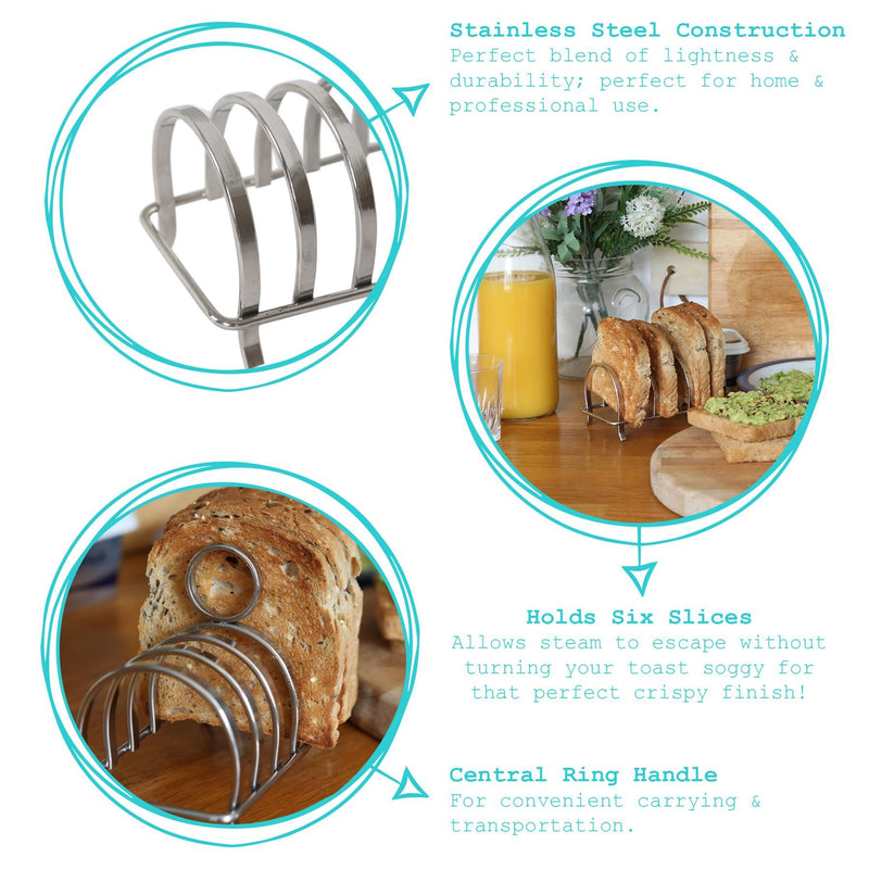 Stainless Steel Toast Rack - By Argon Tableware