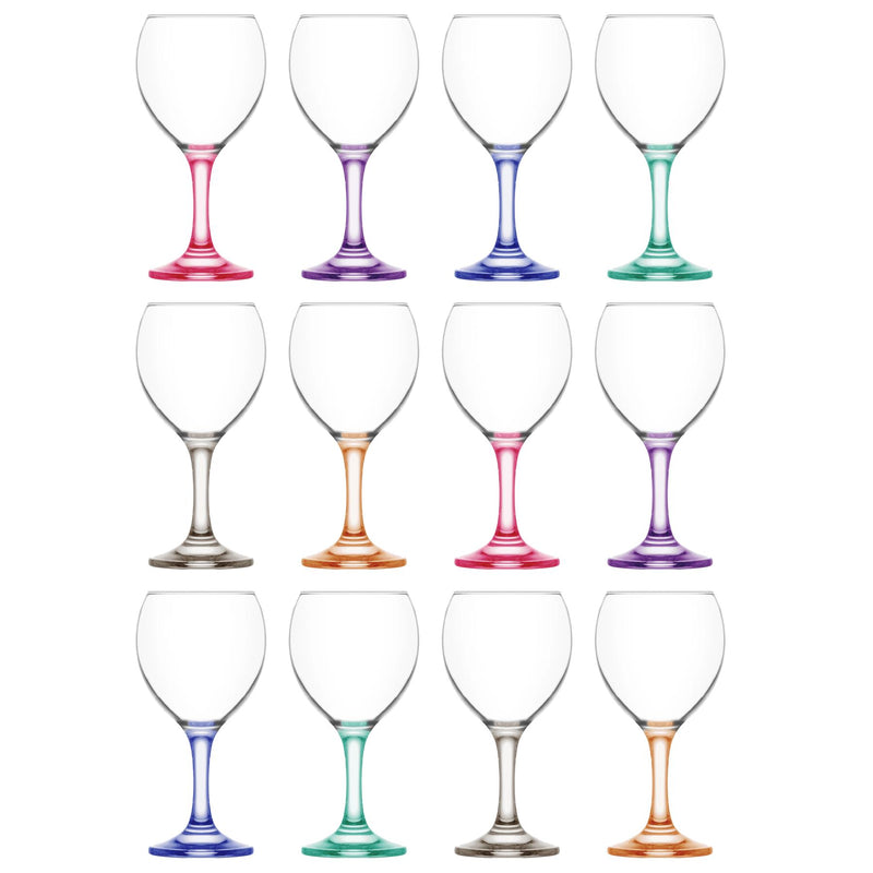 260ml Misket Red Wine Glasses - Pack of 12 - By LAV