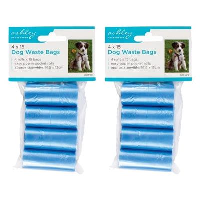 Dog Poo Bags - Blue - By Ashley