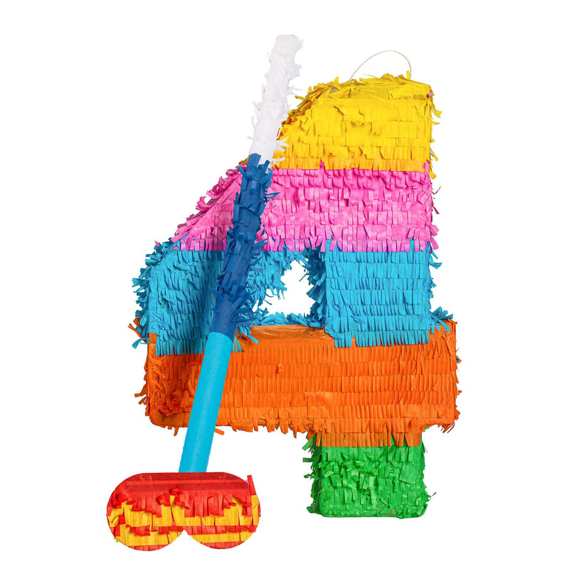 Number 4 Pinata Party Set - By Fax Potato