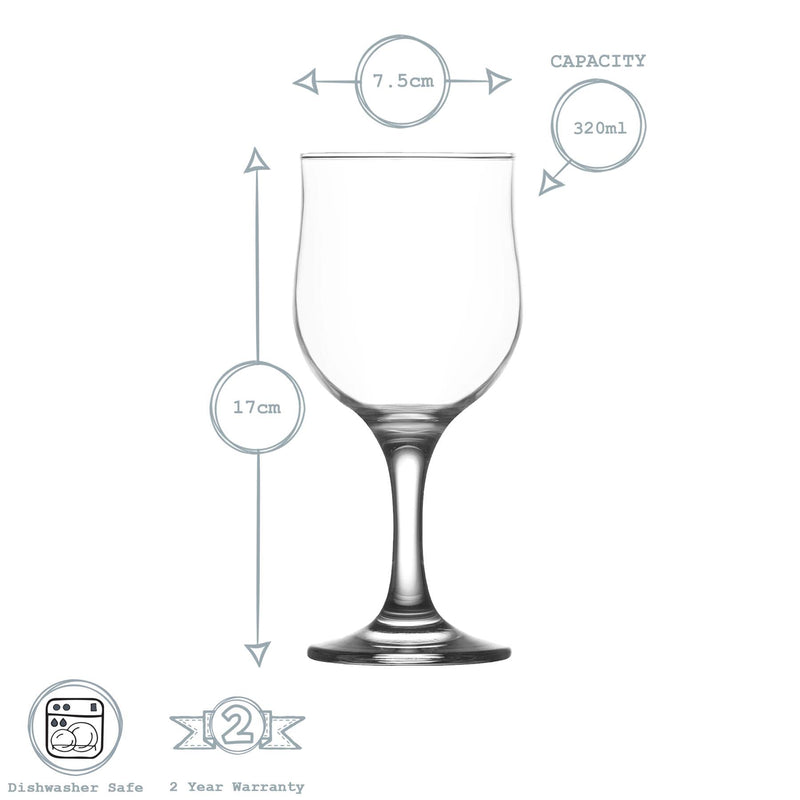 320ml Nevakar Wine Glasses - By Lav