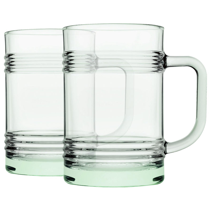 400ml Aware Tincan Recycled Glass Mugs - Green - By Pasabahce