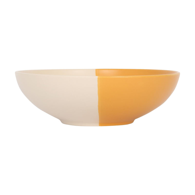 Colour Block Stoneware Pasta Bowl - 20.5cm - By Nicola Spring