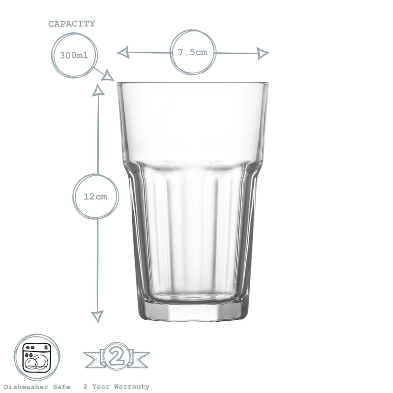 300ml Aras Highball Glasses - By Lav