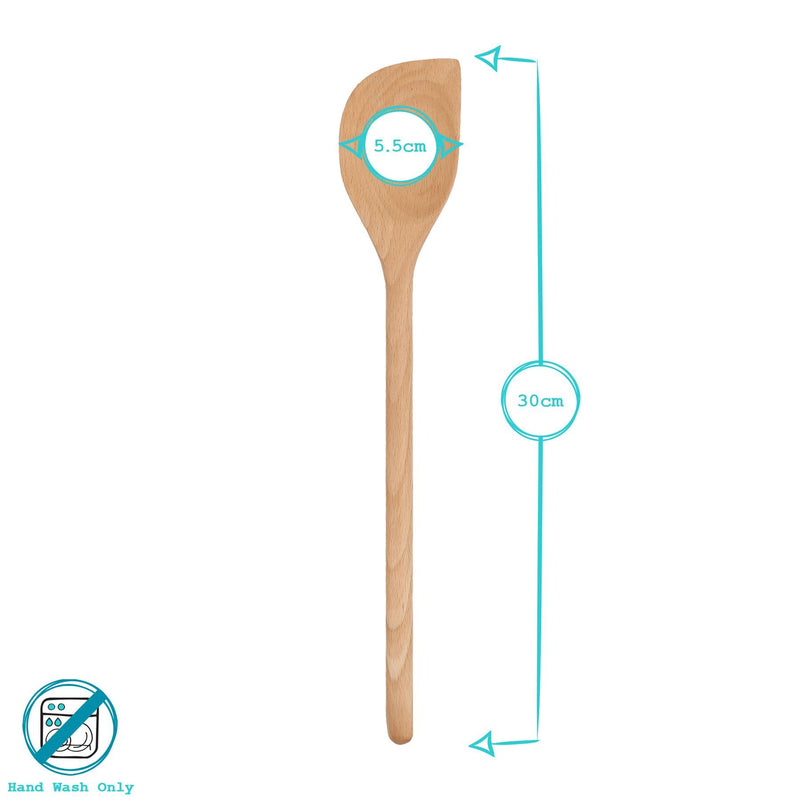 Wooden Scraper Spoon - 30cm - By Argon Tableware