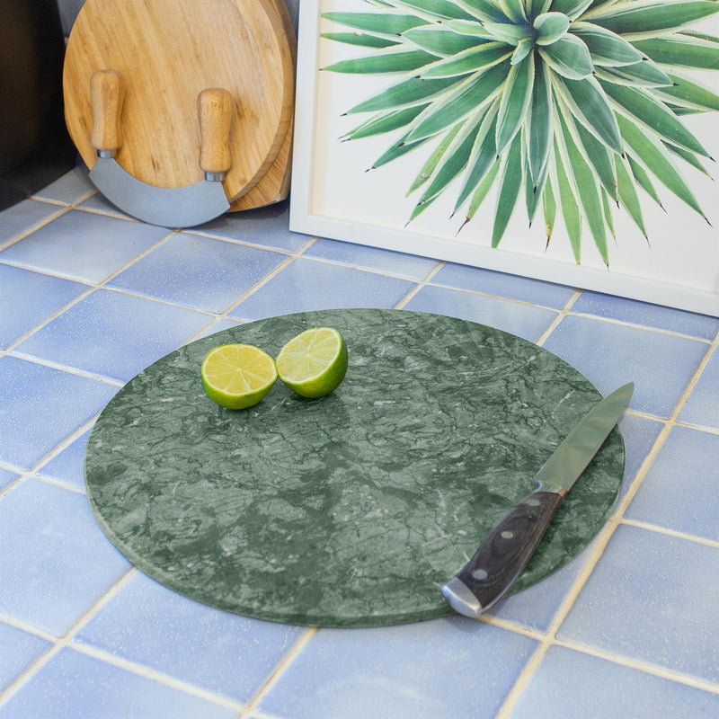 Round Marble Chopping Board - 30cm - By Argon Tableware