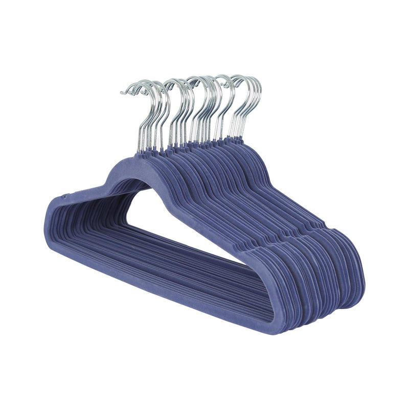 Non-Slip Velvet Hangers - 45cm - Pack of 25 - By Harbour Housewares