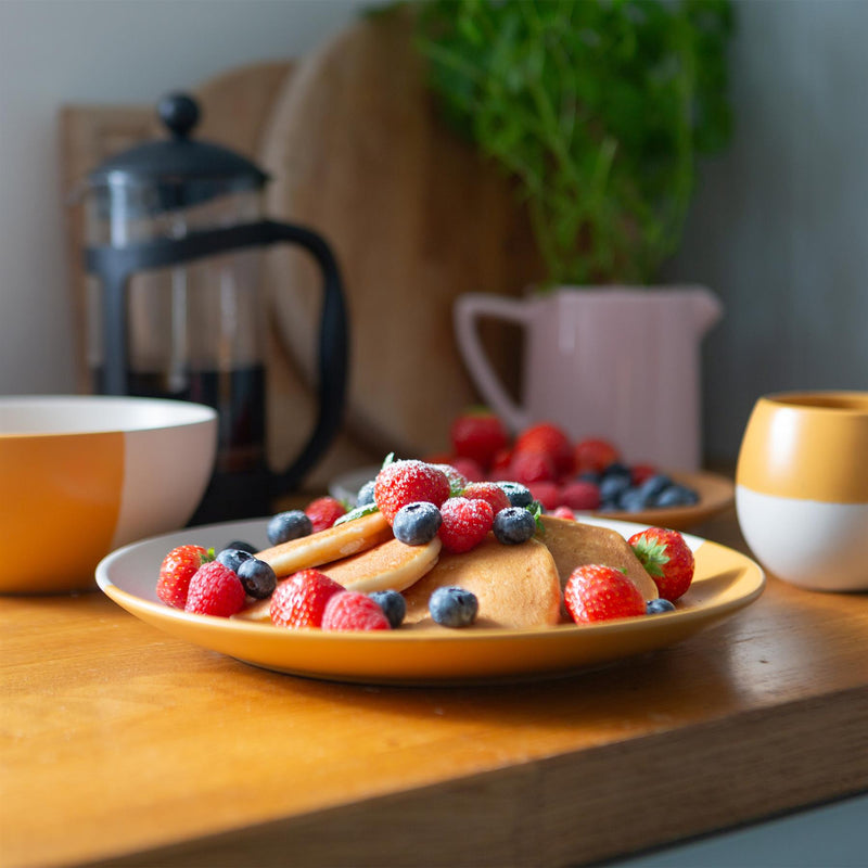 12pc Colour Block Stoneware Dinner Set - By Nicola Spring