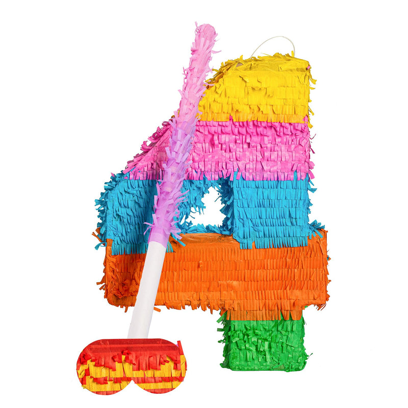 Number 4 Pinata Party Set - By Fax Potato