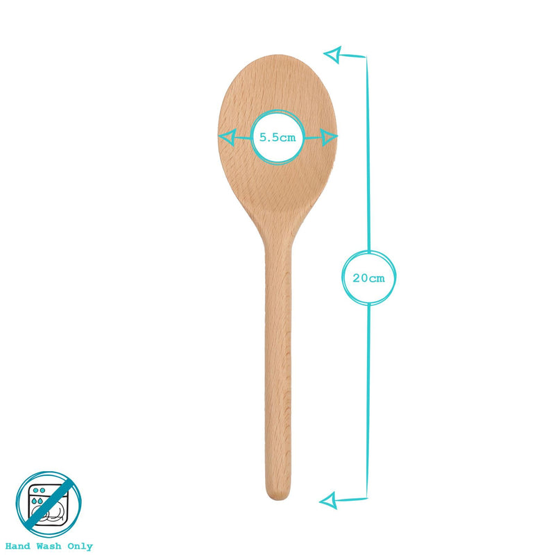 Wooden Cooking Spoon - 20cm - By Argon Tableware