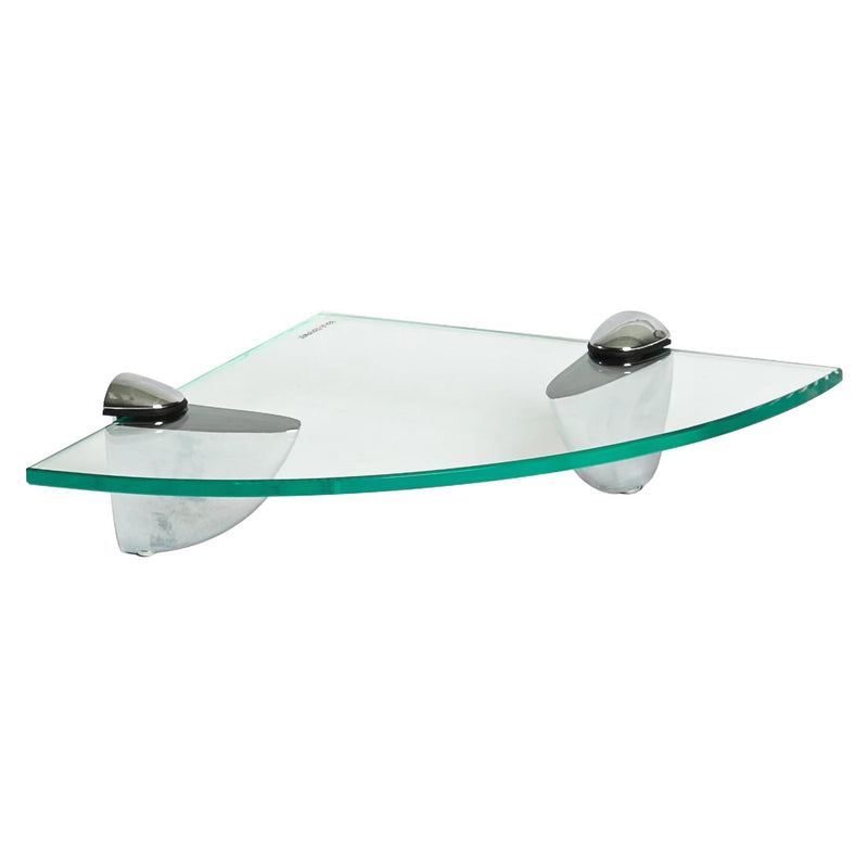 Floating Glass Corner Shelf - 20cm - By Harbour Housewares