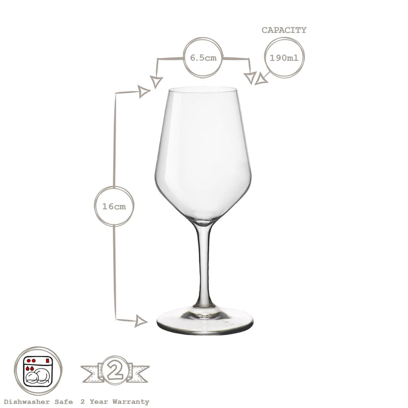 190ml Electra Liqueur Glasses - By Bormioli Rocco