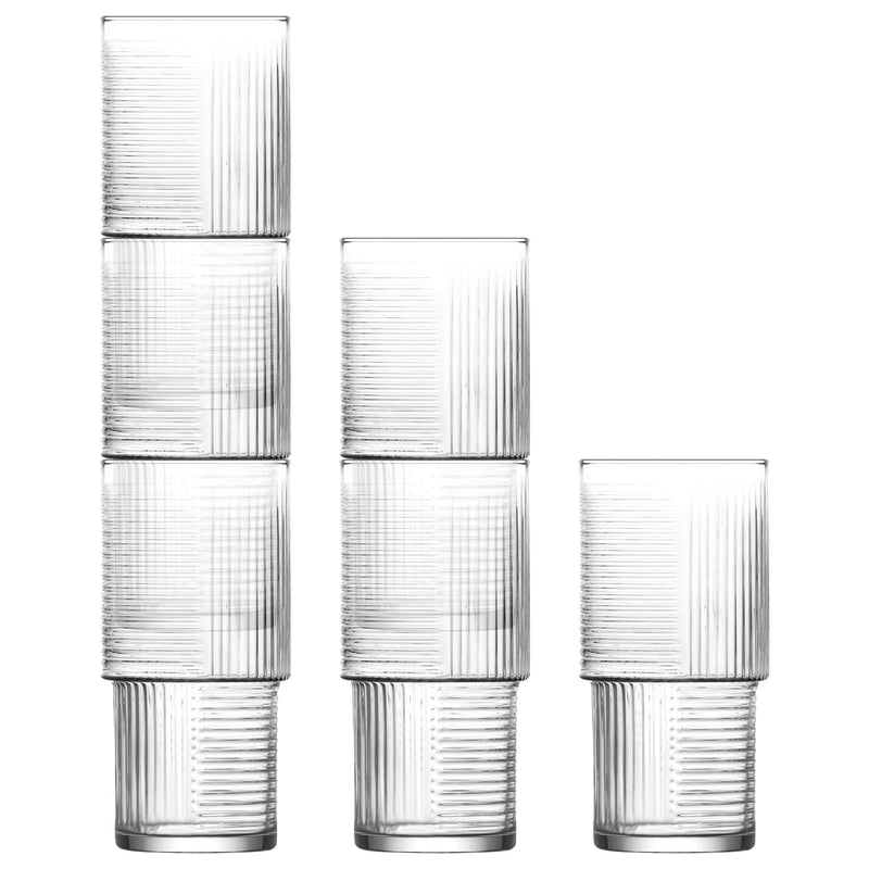 400ml Helen Stacking Highball Glasses - By Lav