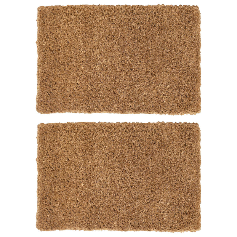 Premium Handmade Coir Door Mats - Pack of Two - By Nicola Spring