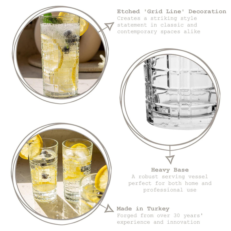 356ml Brit Highball Glasses - By Lav