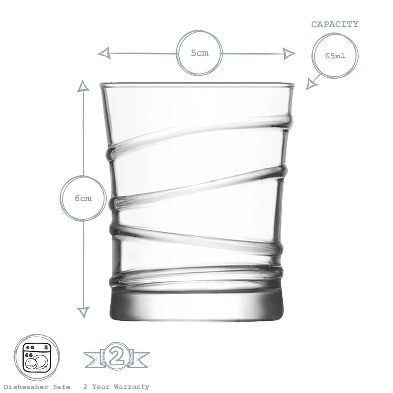 65ml Ring Shot Glasses - By Lav