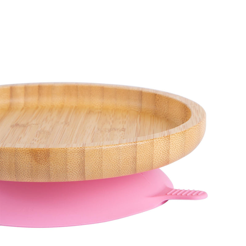 Round Open Bamboo Suction Dinner Set